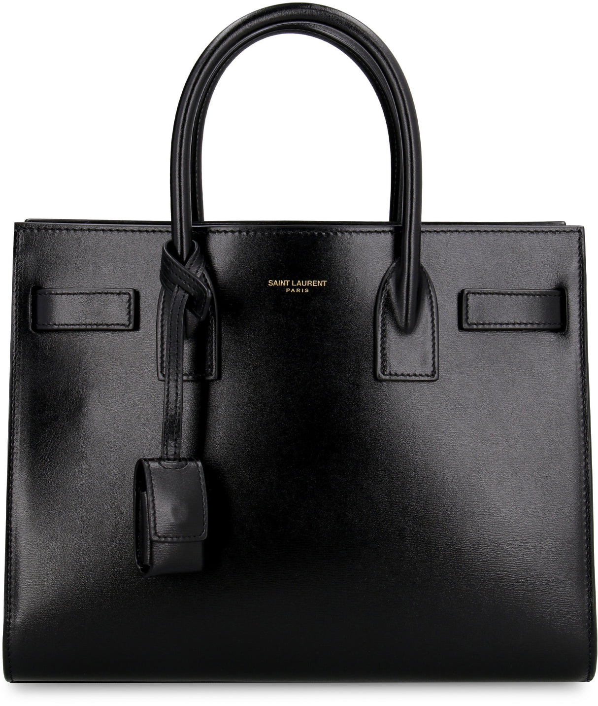 SAINT LAURENT Classic Black Leather Tote Bag for Women - SS23 Collection