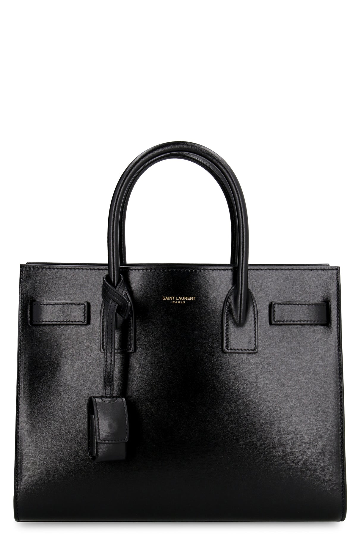 SAINT LAURENT Classic Black Leather Tote Bag for Women - SS23 Collection