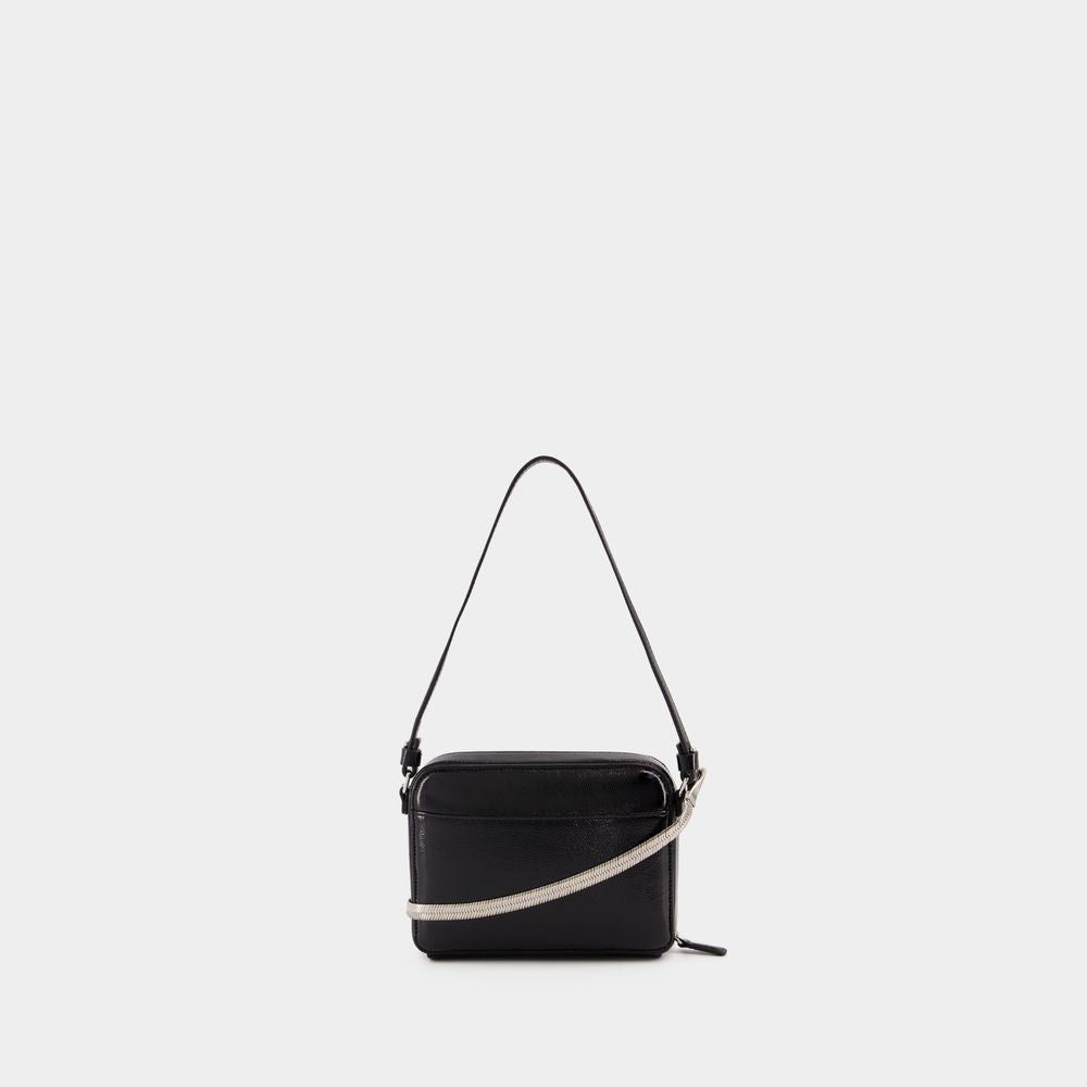 COURREGÈS Mini Chained High-Shine Purse