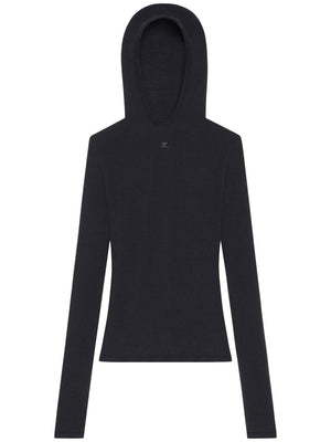 COURREGÈS Hooded Knit Top