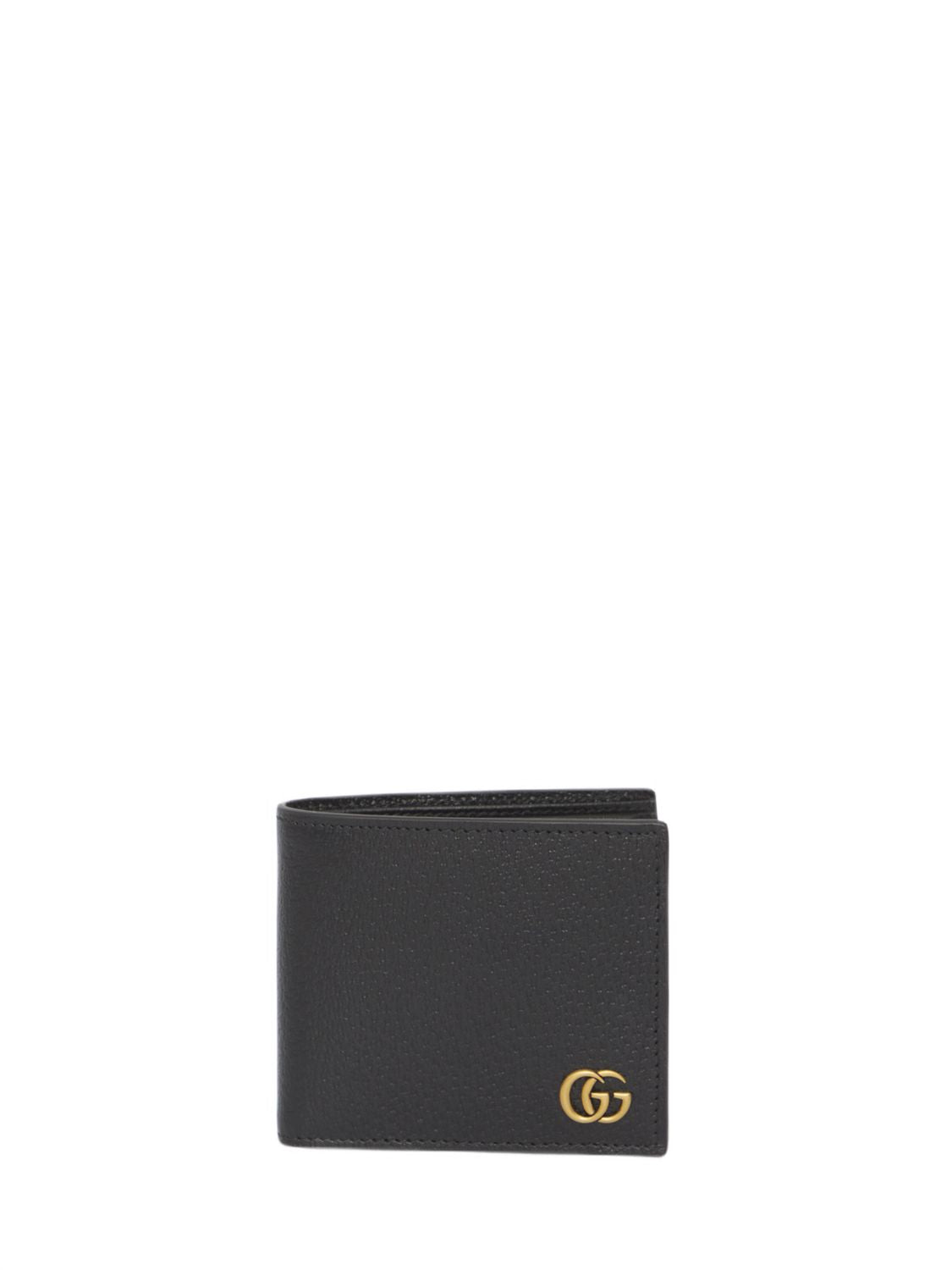 GUCCI Mini Black Leather Wallet with GG Logo