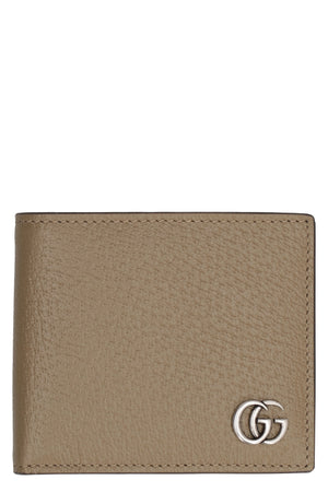 GUCCI Elegant Mini Leather Wallet with Flap Closure - 11x9.5 cm