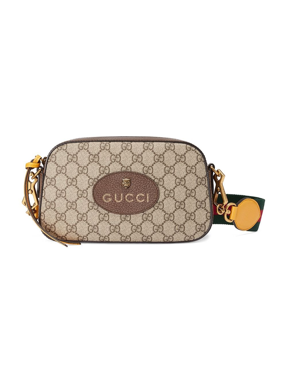 GUCCI Elegant Beige Mini Crossbody Handbag, 24x14.5x7 cm