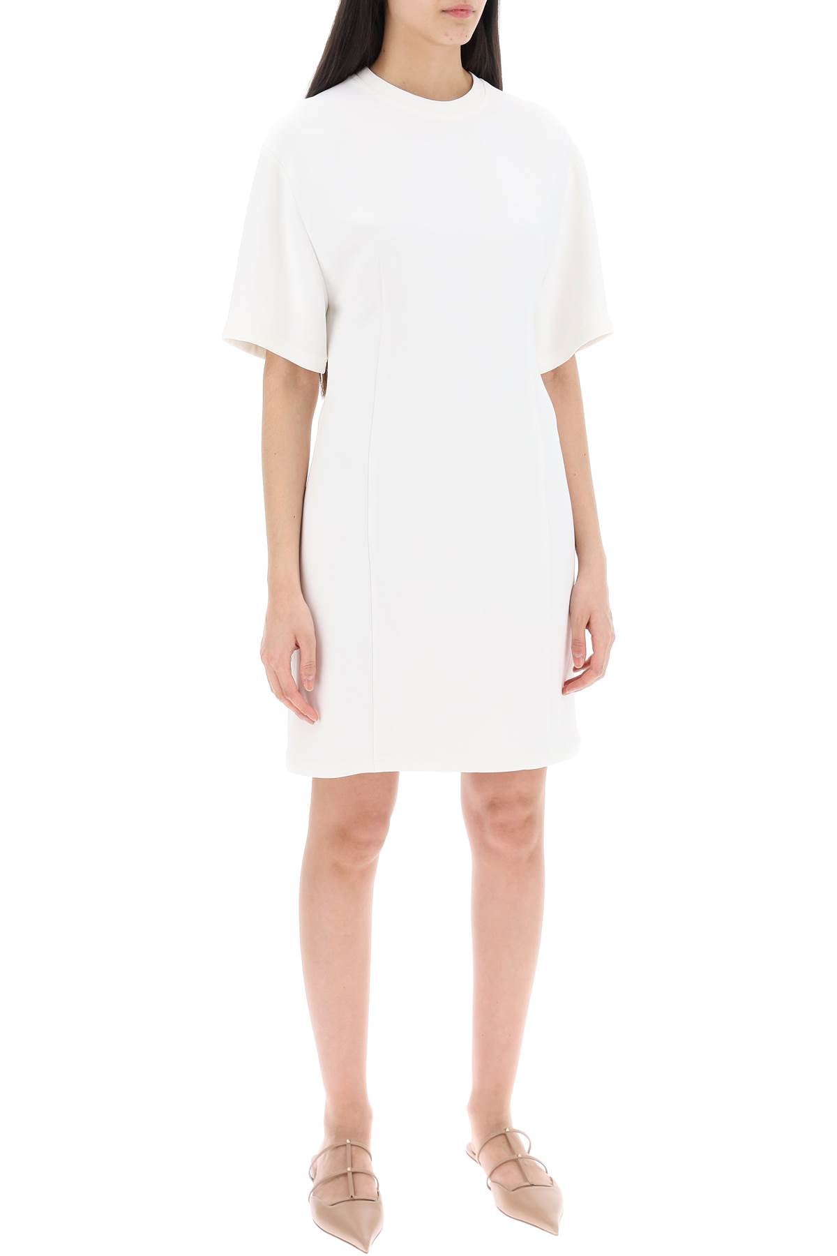 VALENTINO GARAVANI Structured Couture Mini Dress in White for Women | L'École of Valentino | SS24