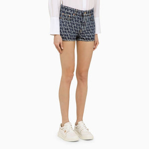 VALENTINO Iconic Blue Denim Shorts