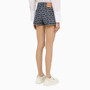 VALENTINO Iconic Blue Denim Shorts