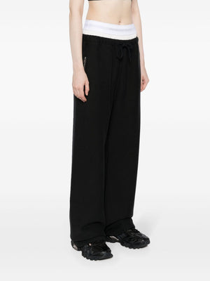 ALEXANDER WANG Layered Track Pants with Logo Waistband for Women