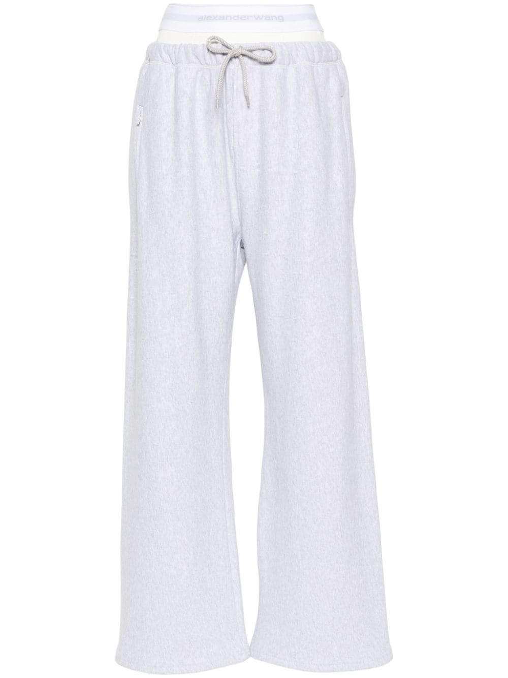 ALEXANDER WANG Layered Track Pants with Logo Waistband for Women