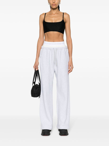 ALEXANDER WANG Layered Track Pants with Logo Waistband for Women