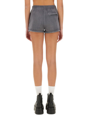 T BY ALEXANDER WANG Essential Charcoal Shorts - Regular Fit