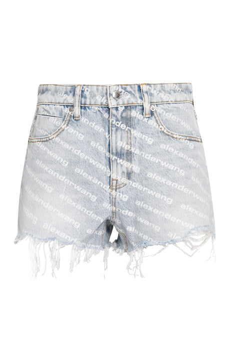 ALEXANDER WANG High-Waisted Mini Denim Shorts