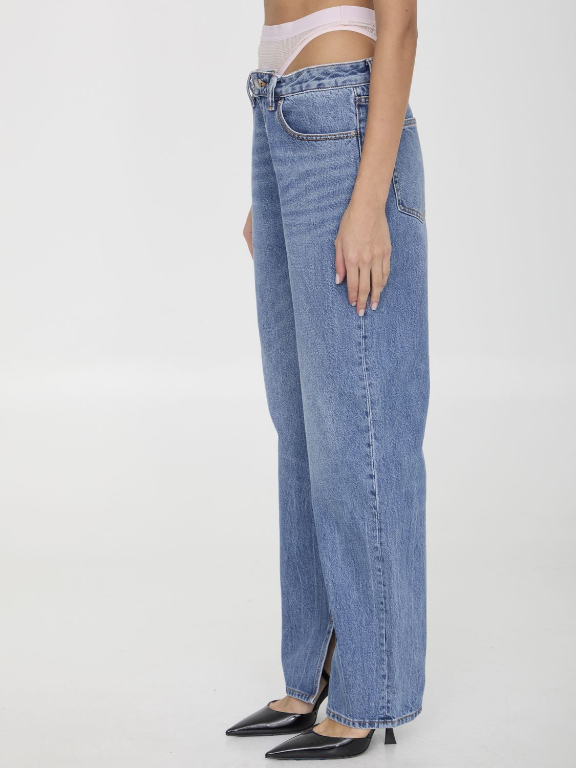 ALEXANDER WANG Pre-Styled Underwear Straight-Leg Jeans