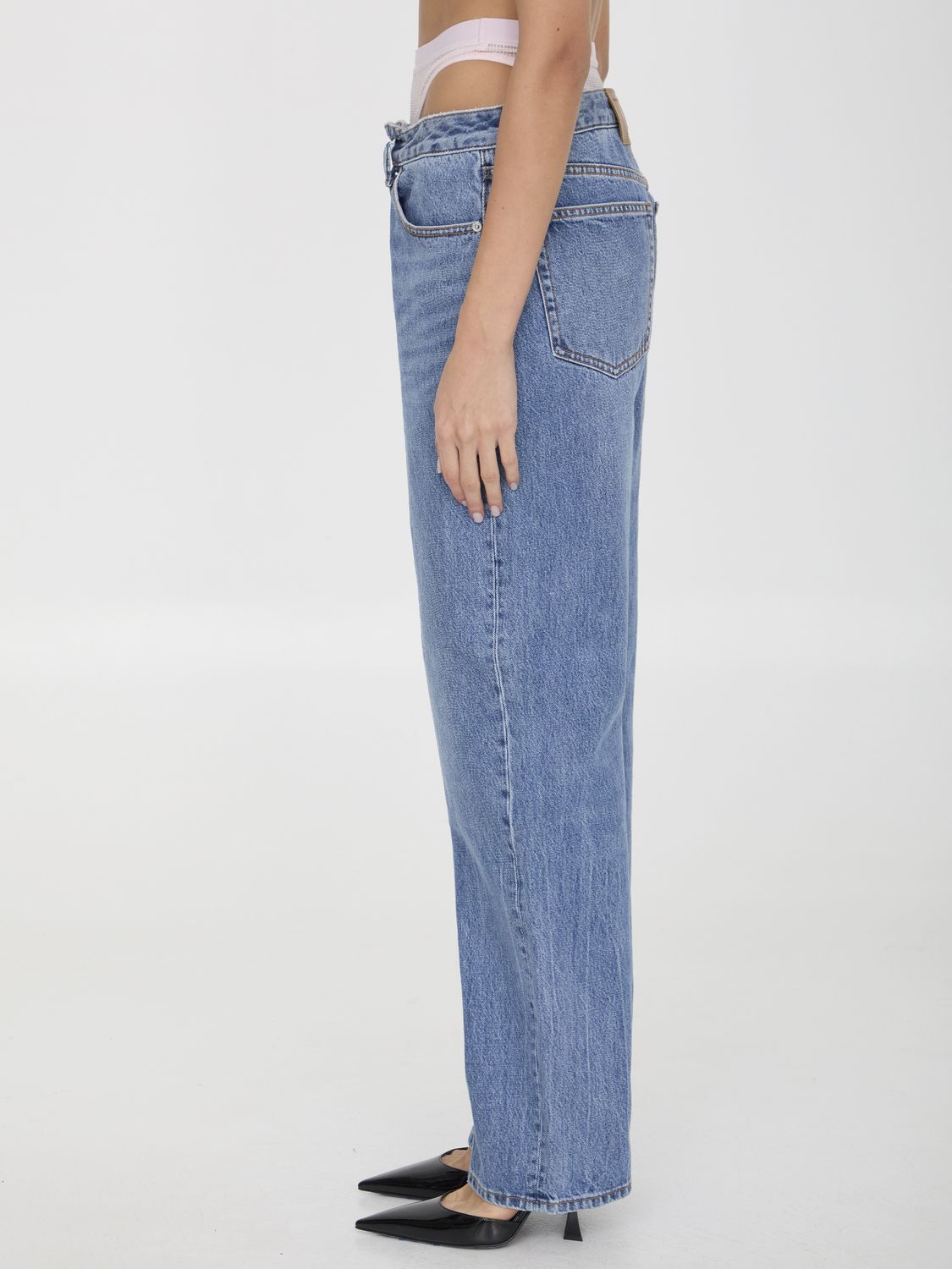 ALEXANDER WANG Pre-Styled Underwear Straight-Leg Jeans