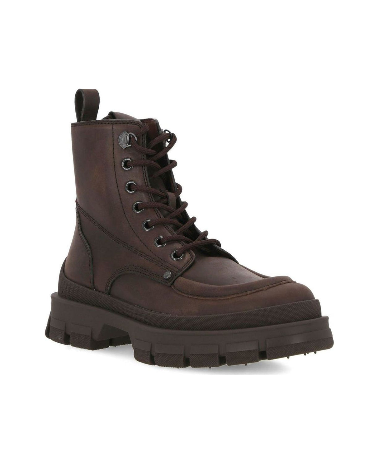 MONCLER HEVEA CITY LACED HIGH TOP BOOTS