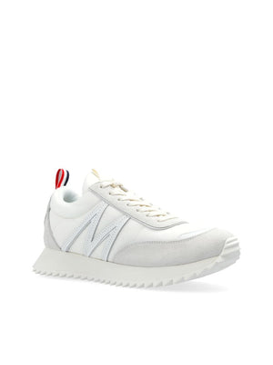 MONCLER Pacey White Leather Sneakers