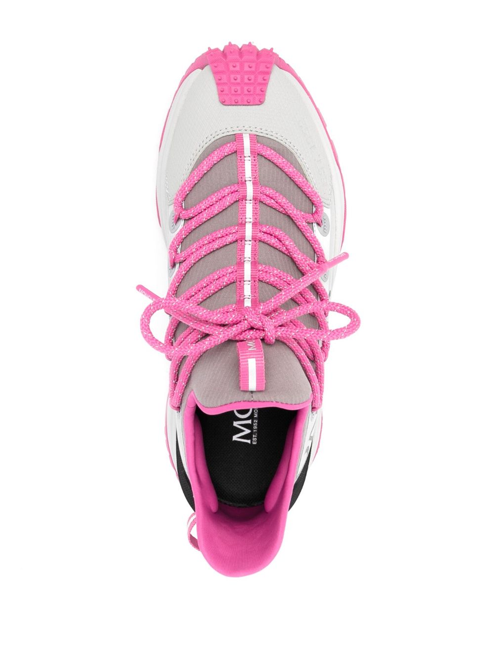 MONCLER Ultra Pink Color-Blocked Trail Sneakers