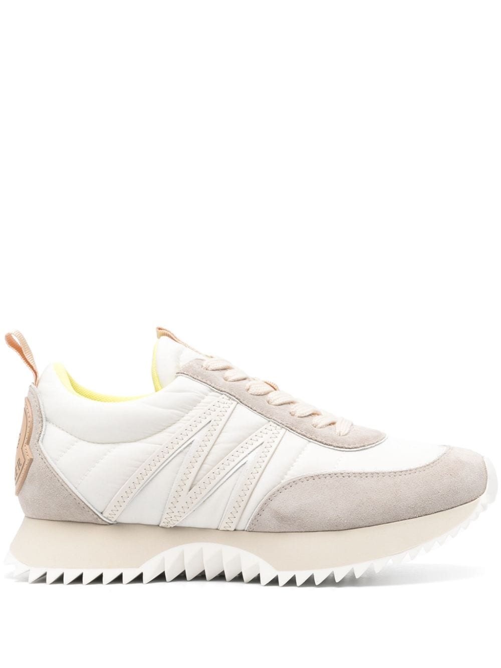 MONCLER Elegant White Panelled Sneaker