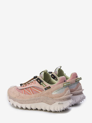 MONCLER Pink Trailgrip Sneakers for Women with Vibram Sole