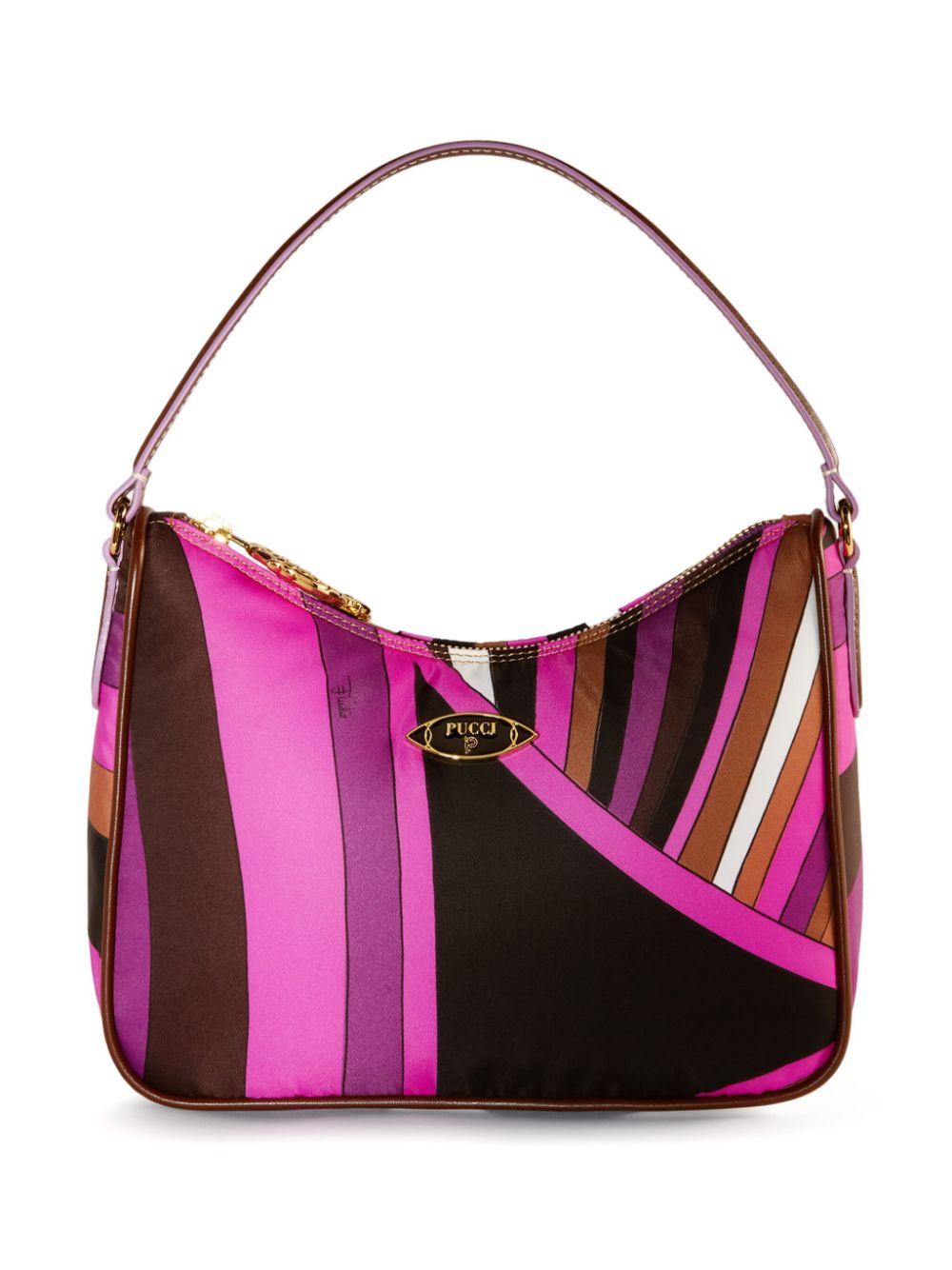 EMILIO PUCCI Nylon Shoulder Handbag with Graphic Print