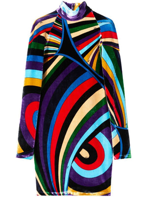 EMILIO PUCCI Multicolour Iride Print Mini Dress for Women