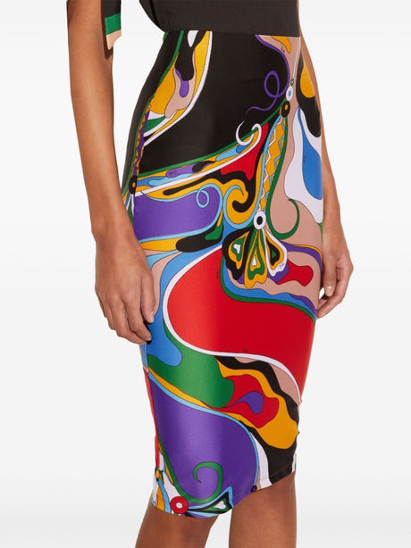 EMILIO PUCCI Chic Print Pencil Skirt