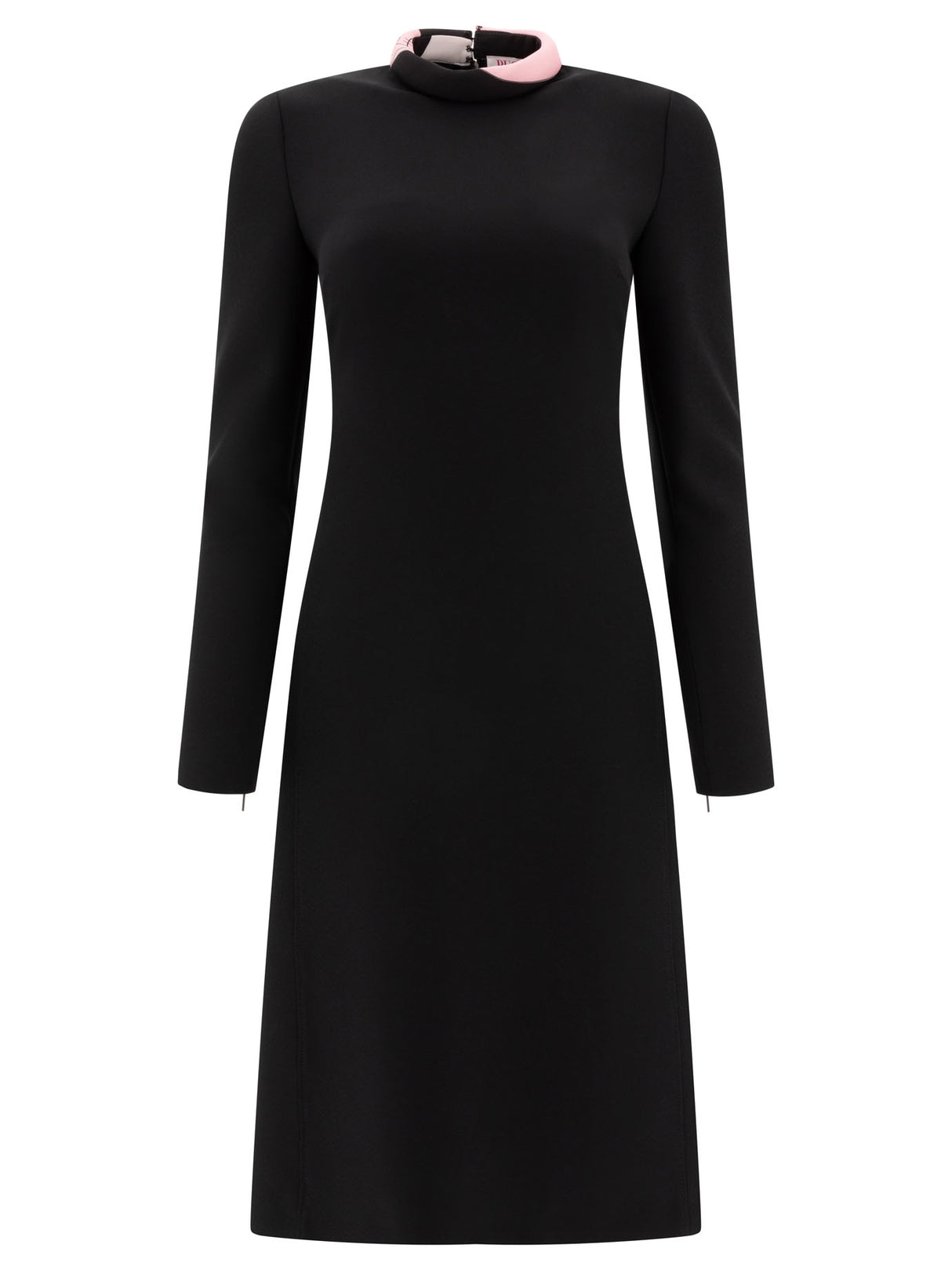 EMILIO PUCCI Slim Fit A-Line Dress with Contrasting Collar