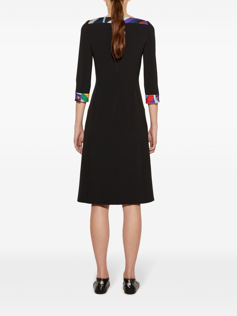 EMILIO PUCCI Chic Abstract Pattern Midi Dress