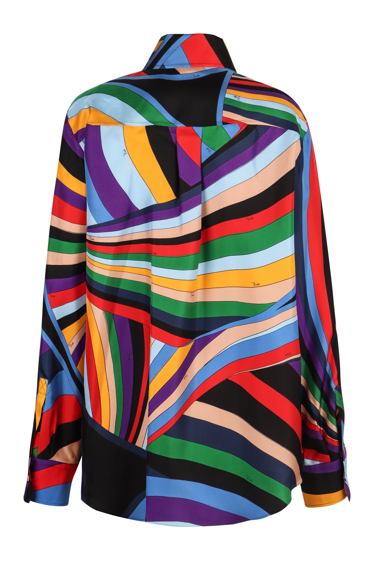 EMILIO PUCCI Vibrant Printed Silk Shirt