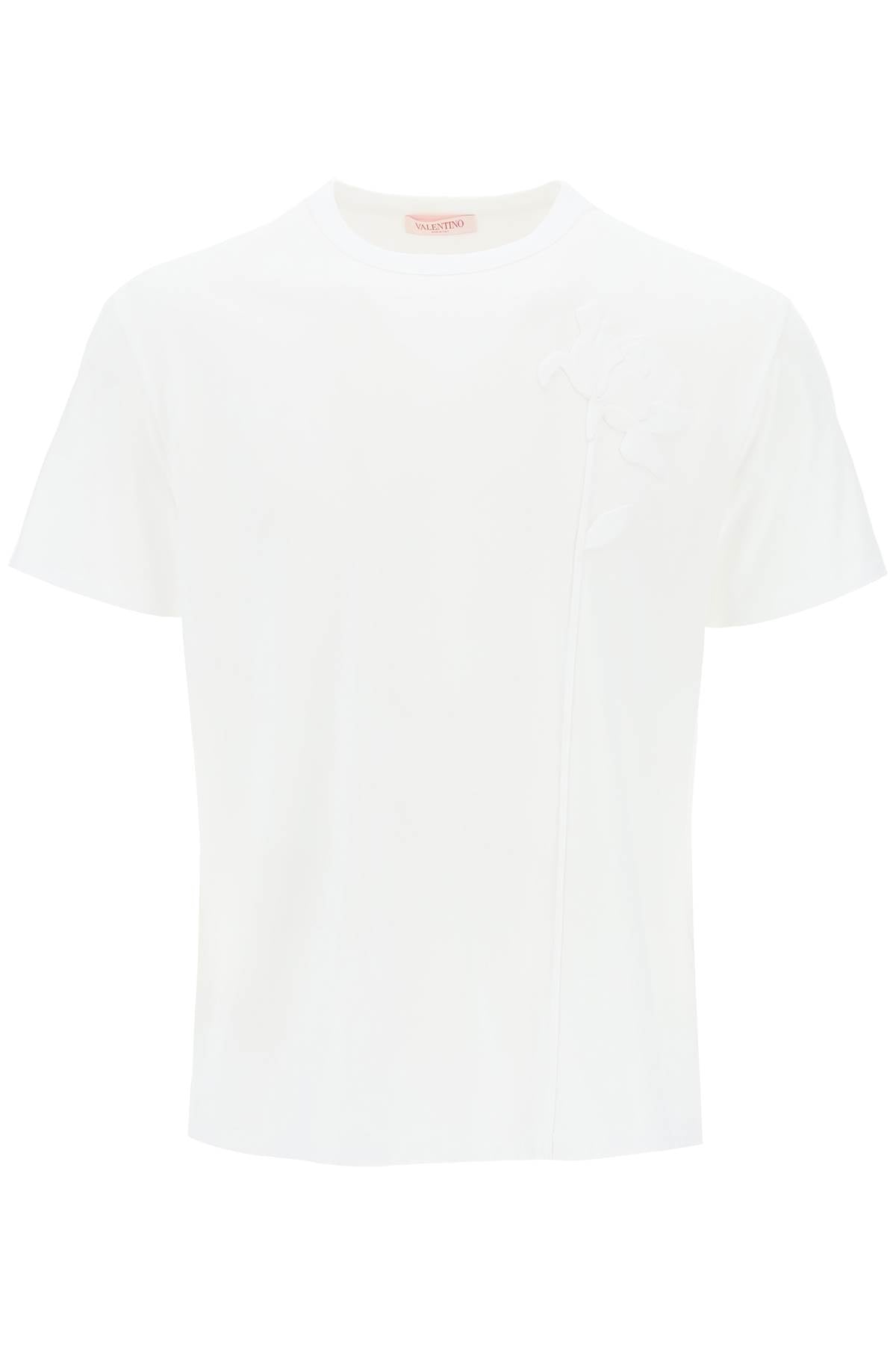 VALENTINO GARAVANI Floral Enriched Cotton T-Shirt for Men