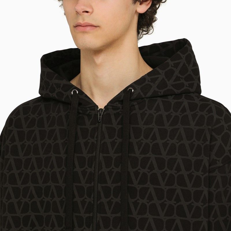 VALENTINO Men's Cotton Full Zip Hoodie