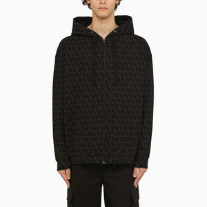 VALENTINO Men's Cotton Full Zip Hoodie