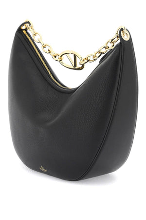 VALENTINO GARAVANI Medium Grained Leather Hobo Handbag