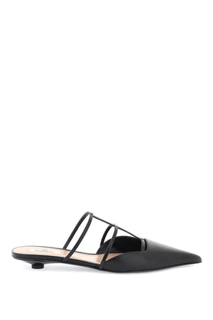 VALENTINO GARAVANI Smooth Leather Rockstud Wispy Mini Flat Sandals