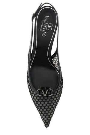 VALENTINO Elegant Moon Mini Slingback Pumps 60mm