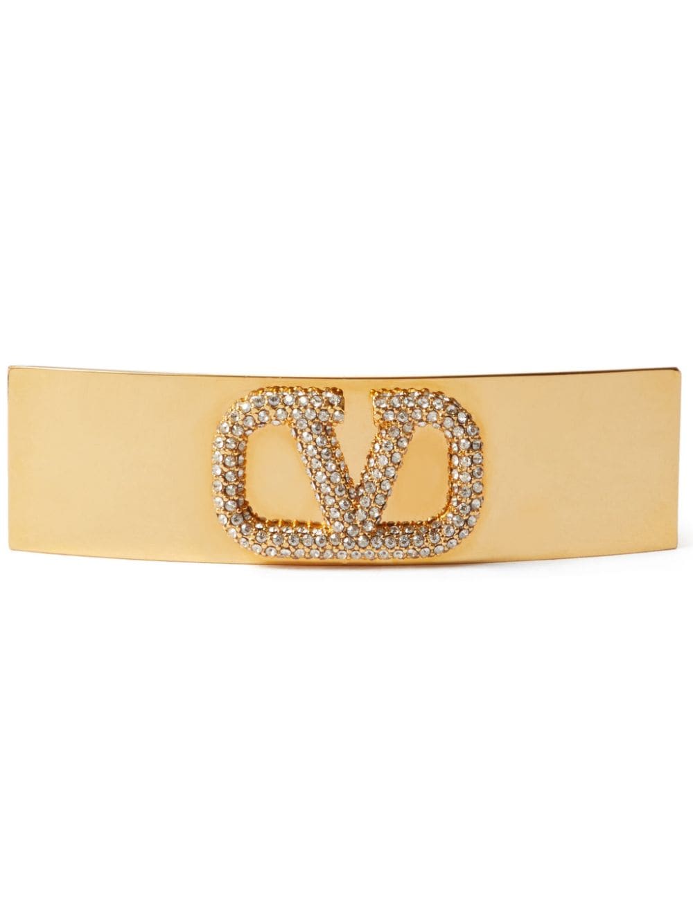 VALENTINO GARAVANI Crystal-Embellished Vlogo Signature Hair Clip