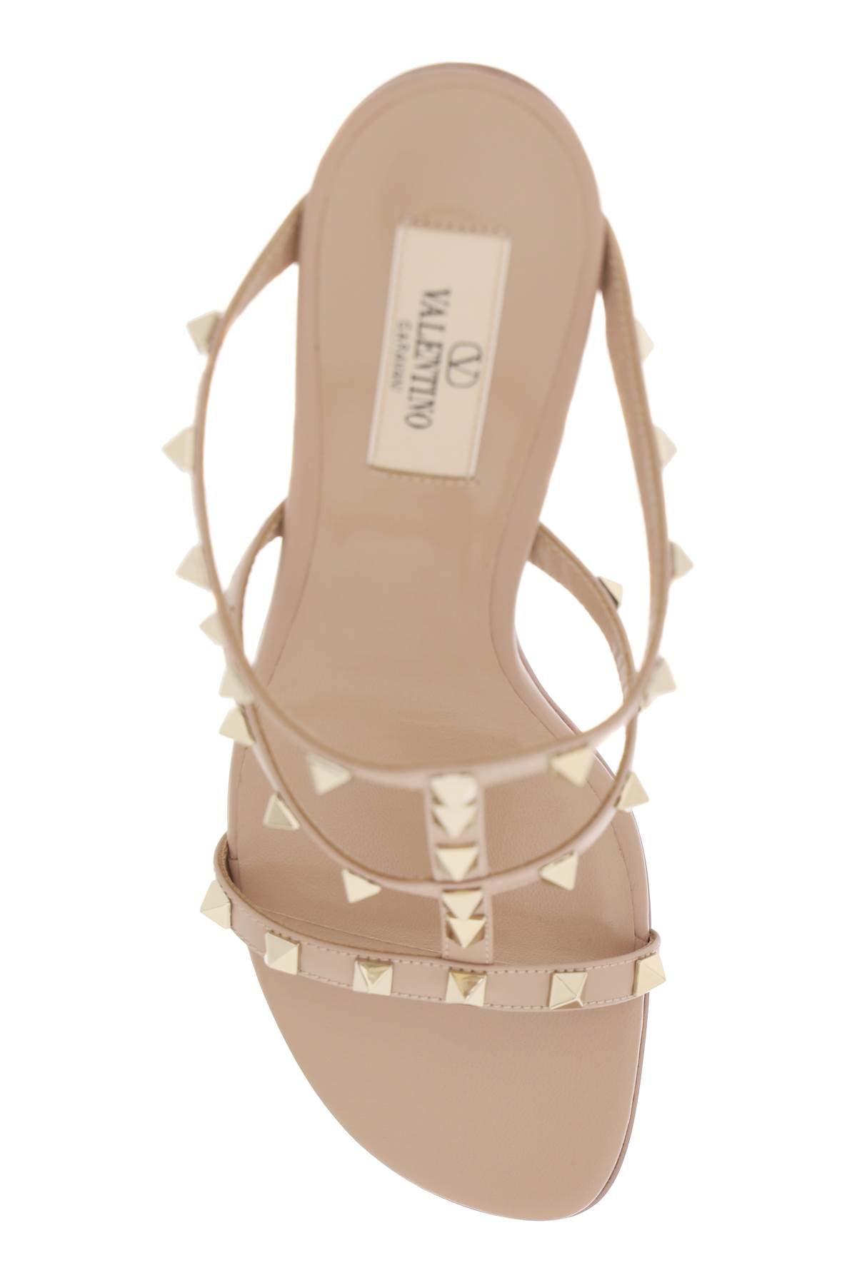 VALENTINO GARAVANI Cut-Out Wedge Flat with Metal Studs for Women - SS24 Collection