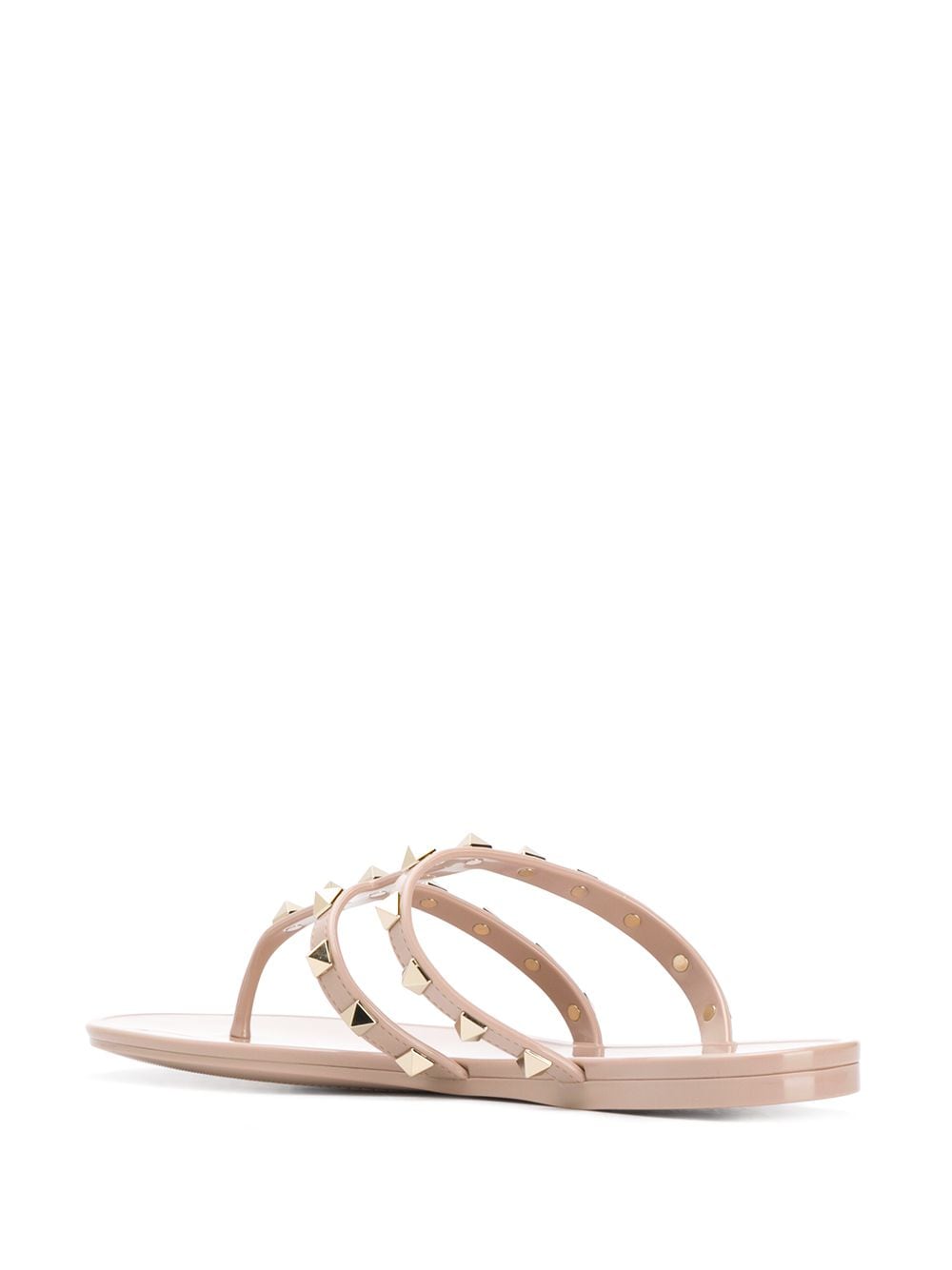 VALENTINO GARAVANI Studded Thong Sandals in Powder for Women