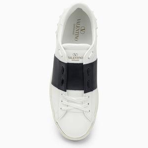 VALENTINO GARAVANI Men's White and Black Open Sneakers for SS24