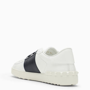 VALENTINO GARAVANI Men's White and Black Open Sneakers for SS24