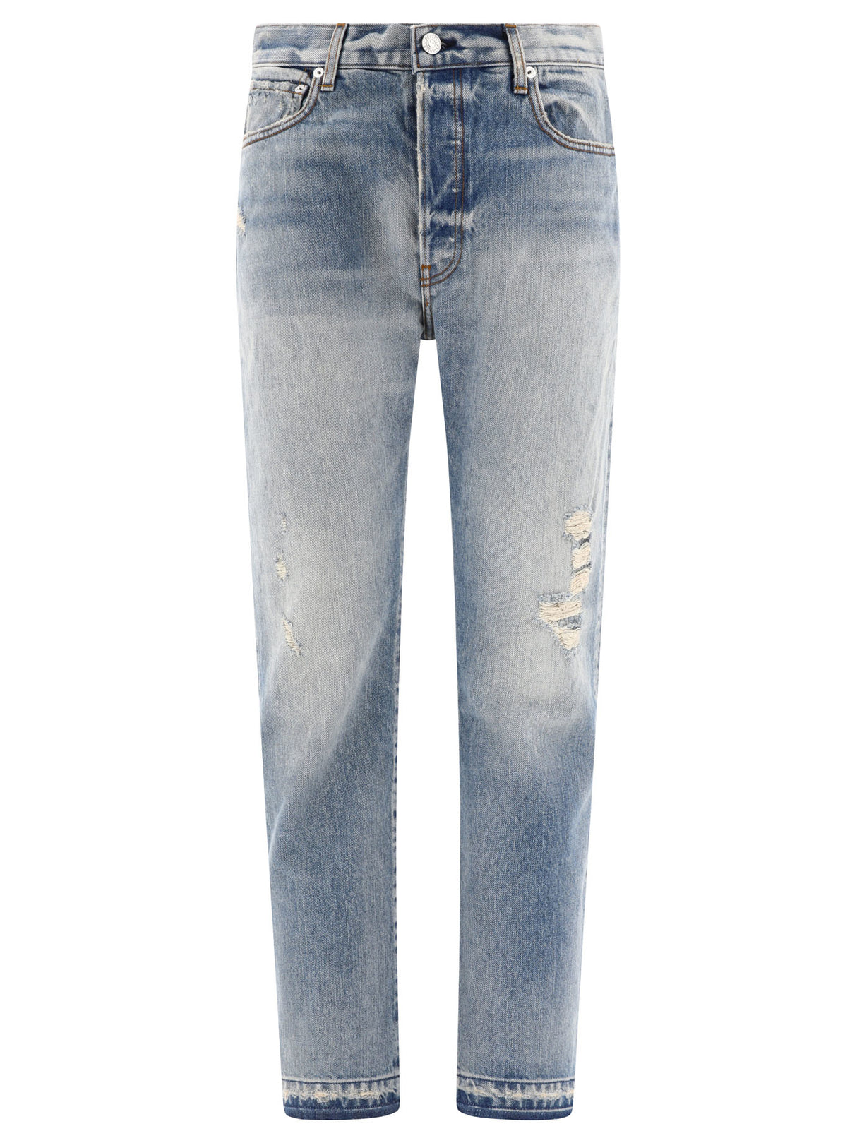 GALLERY DEPT. MEN'S Light Blue Cotton Jeans for SS24