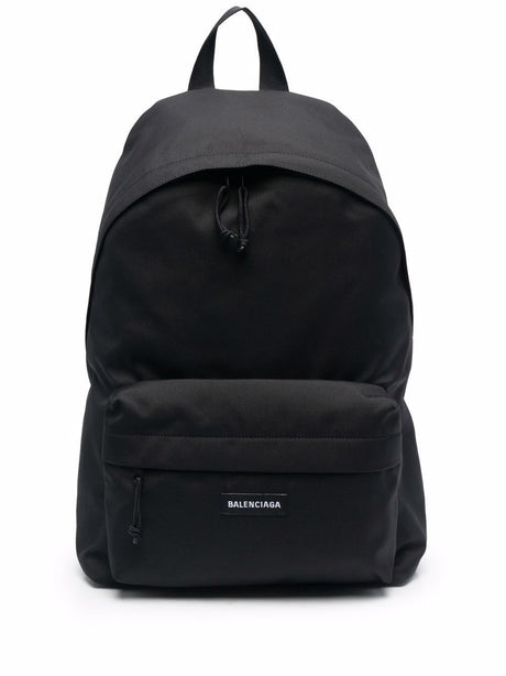 BALENCIAGA Adventure in Style with this Sleek Black Backpack for Men