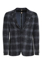 BOSS Men's Knit Single-Breasted Blazer in Navy for SS24