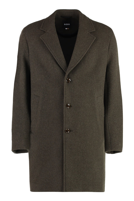 BOSS Single-Breasted Wool Jacket for Men