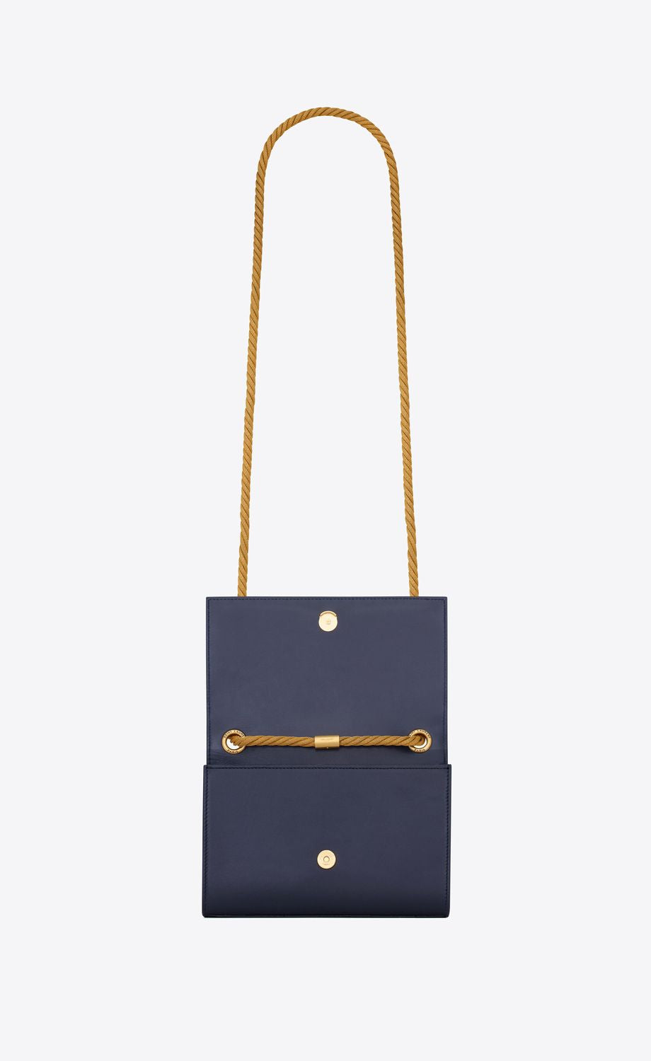 SAINT LAURENT Timeless Blue Leather Shoulder Handbag for Women