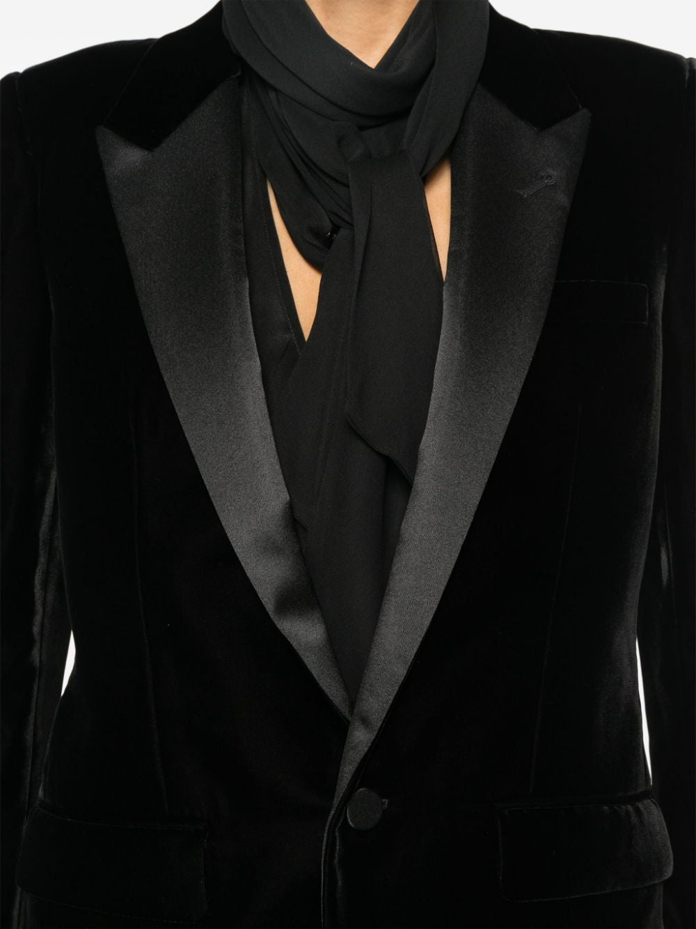 SAINT LAURENT Velvety Classic Blazer for Women