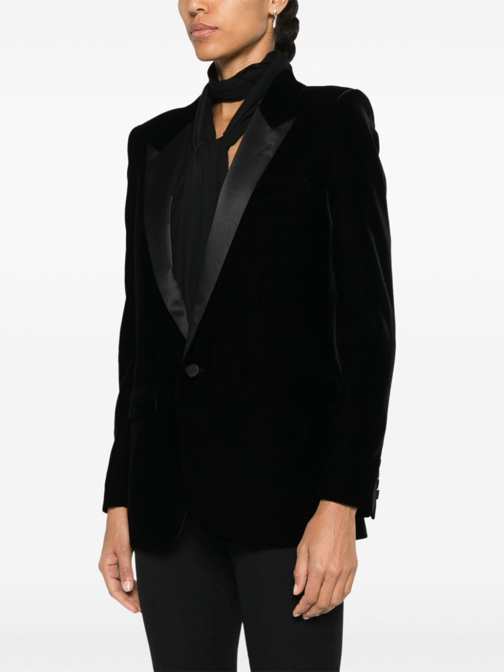 SAINT LAURENT Velvety Classic Blazer for Women