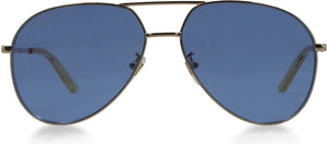 GUCCI Blue Aviator Sunglasses for Women - Trendy and Versatile