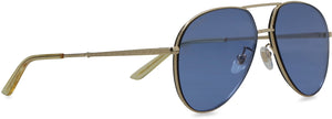 GUCCI Blue Aviator Sunglasses for Women - Trendy and Versatile