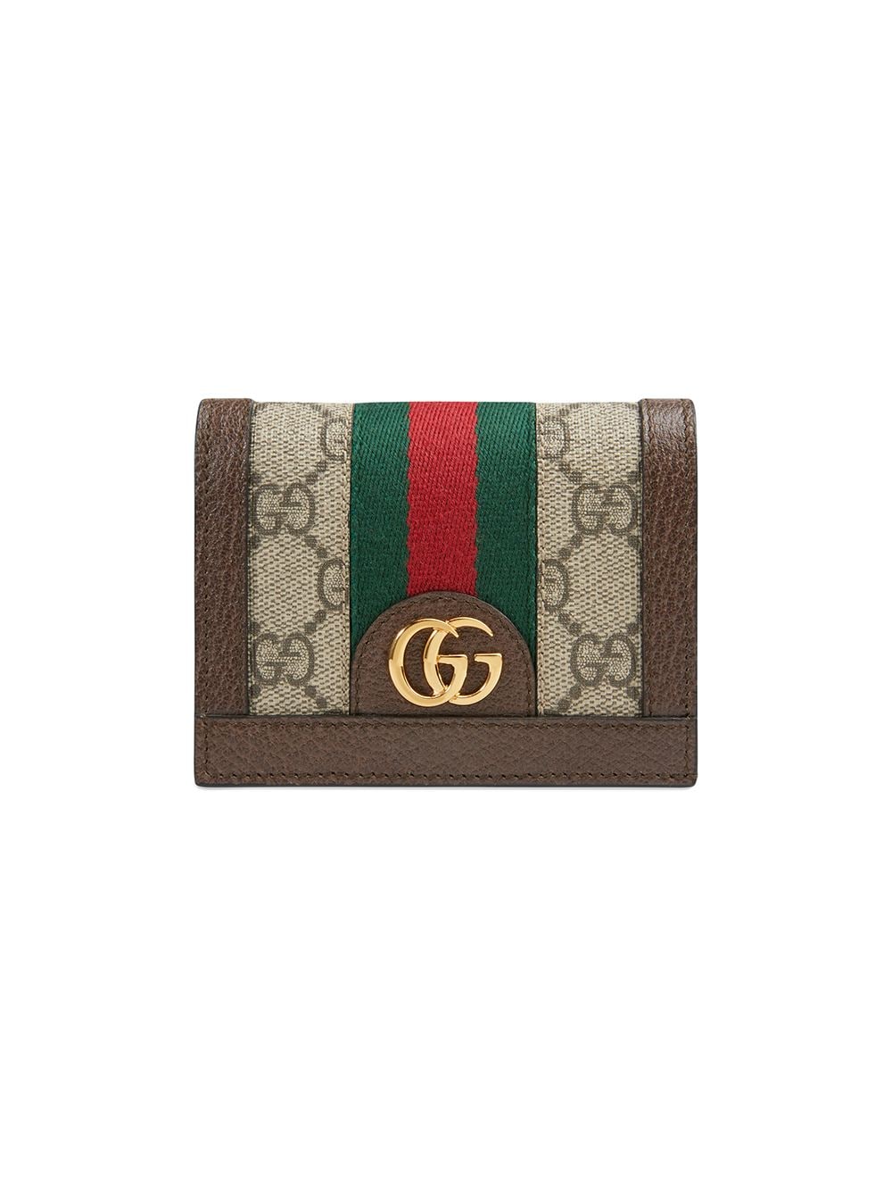 GUCCI Beige & Brown GG Supreme Wallet for Women - Small Size