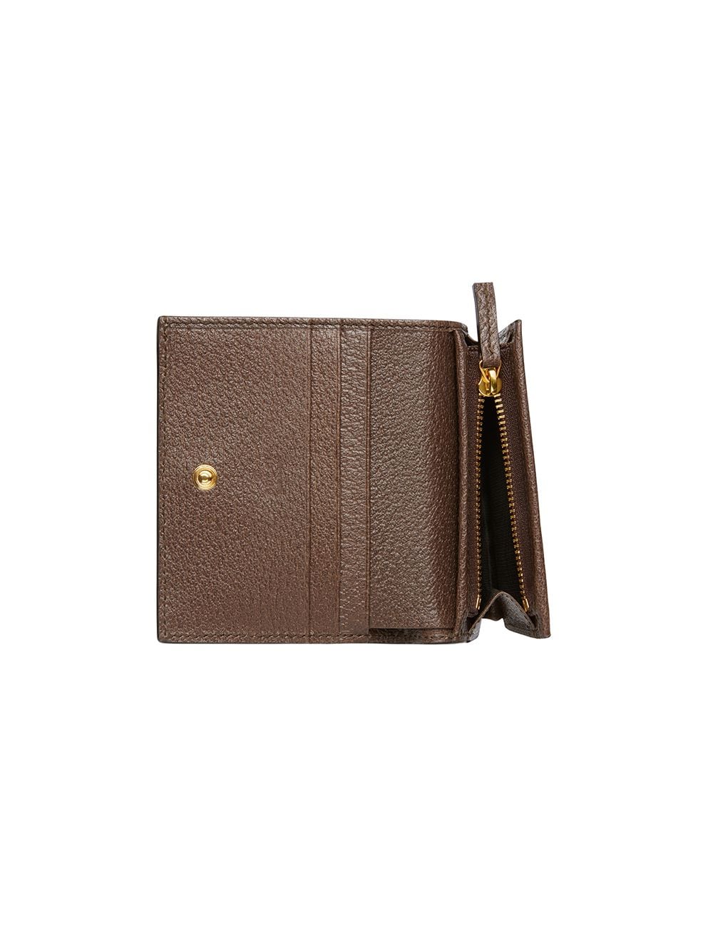 GUCCI Beige & Brown GG Supreme Wallet for Women - Small Size